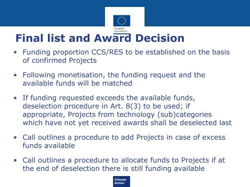 Overview of NER300 second Call for Proposals Beatrice Coda - EGEC