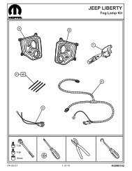 Jeep Liberty Fog Lights Installation Instructions - Jeep World