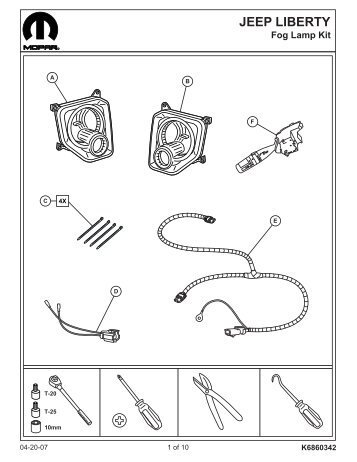 Jeep Liberty Fog Lights Installation Instructions - Jeep World