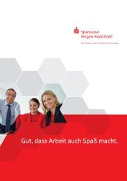 Imagebroschüre - Sparkasse Singen-Radolfzell