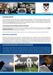 Academic Newsletter Term 1, March 2013 - St Andrew's College