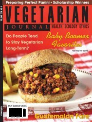 Vegetarian Journal - Issue 4 2010 - The Vegetarian Resource Group