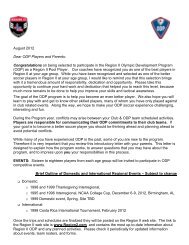 US Youth Soccer Region II Boys ODP Pool Player Information ...