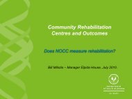 Community Rehabilitation - Australian Mental Health Outcomes and ...