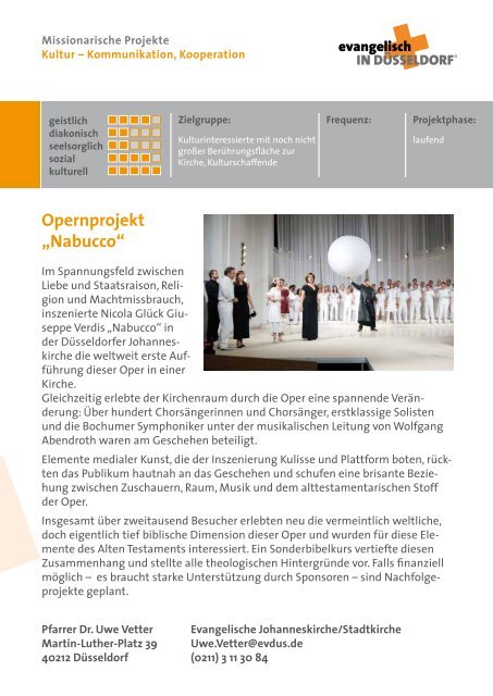 Missionarische Projekte - Evangelische Kirche im Rheinland