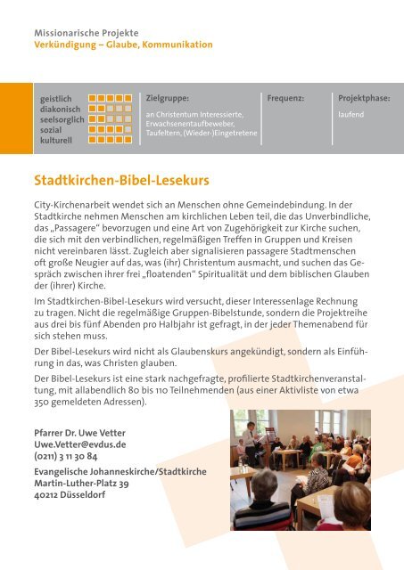 Missionarische Projekte - Evangelische Kirche im Rheinland