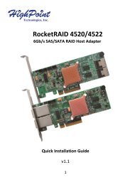 RocketRAID 4520/4522 - Highpoint