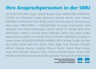 Ihre Ansprechpersonen in der SMU