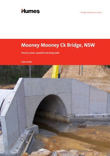 Precast arches for Mooney Mooney Ck Bridge, NSW - Case ... - Humes