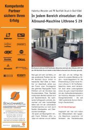 In jedem Bereich einsetzbar: die Allround-Maschine Lithrone S 29