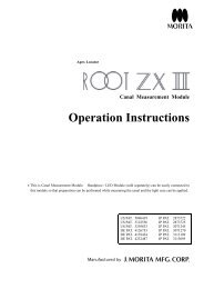 Root ZX II Apex Locator Instructions for Use - Morita