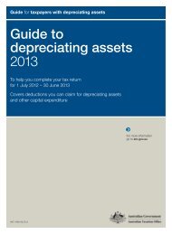 Guide to depreciating assets 2013 - Australian Taxation Office