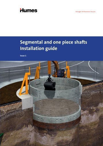 Segmental and one piece shafts Installation guide - Humes