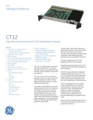 CT12 High Performance Dual Core 6U CPCI Single Board Computer