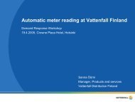 Automatic meter reading at Vattenfall Finland - IEA Demand Side ...