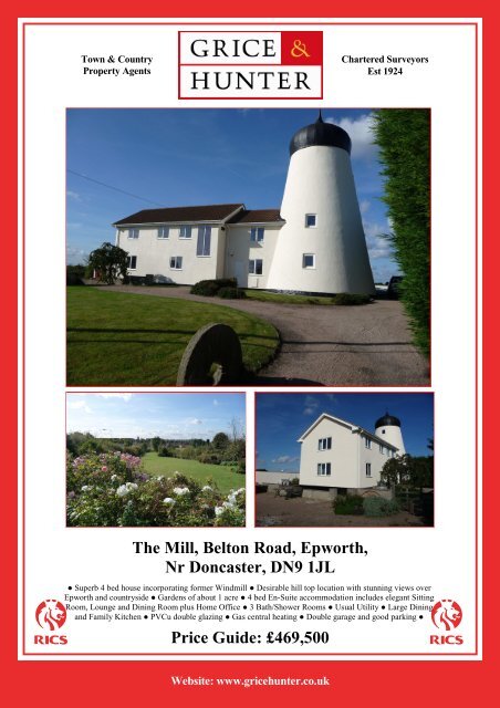 The Mill, Belton Road, Epworth - Grice & Hunter