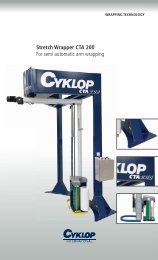 Stretch Wrapper CTA 200 For semi automatic arm wrapping