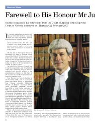 Farewell to His Honour Mr Justice Frank - Victorian Bar