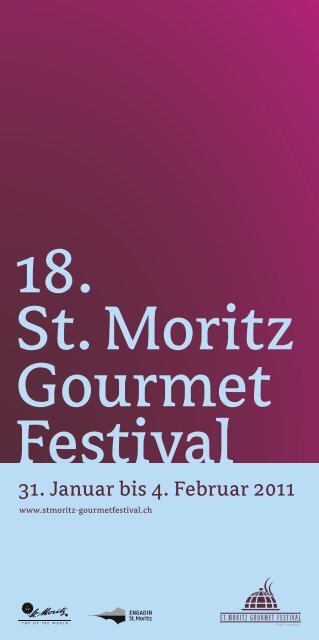 18. St. Moritz Gourmet Festival