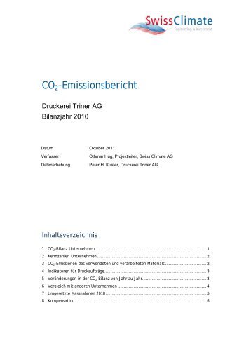 Co2-Emissionsbericht