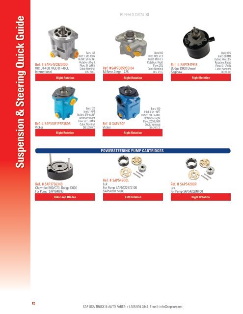 SUSPENSION & STEERING SUSPENSION ... - Sapcorp.net