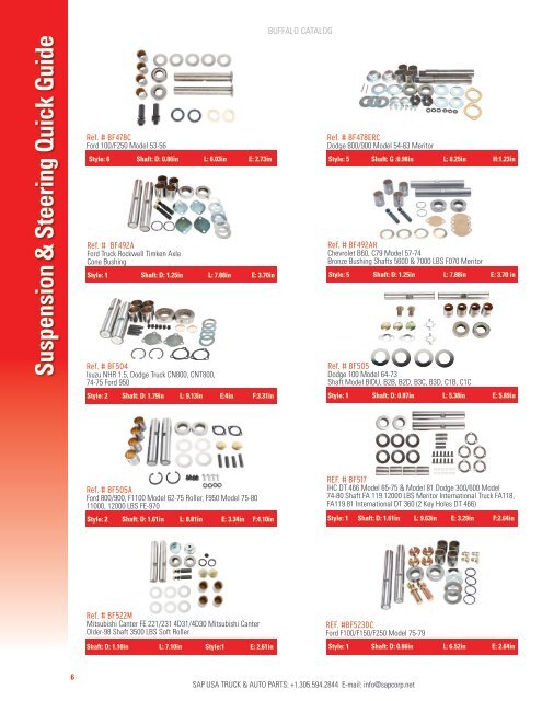 SUSPENSION & STEERING SUSPENSION ... - Sapcorp.net