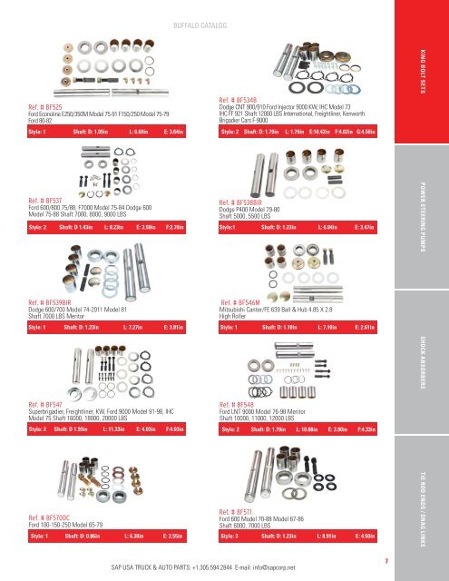 SUSPENSION & STEERING SUSPENSION ... - Sapcorp.net