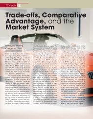 Trade-offs, Comparative Advantage, and the Market System