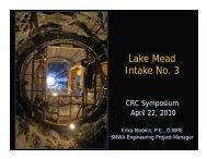 Lake Mead Intake No. 3 - Colorado River Commission of Nevada