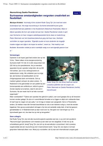 Bijlage: vumctracer200511.pdf - Stichting MediChange