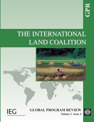 International Land Coalition - Independent Evaluation Group - World ...