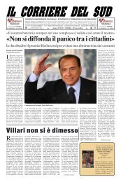 Villari non si Ã¨ dimesso Â«Non si diffonda il panico ... - Corriere Del Sud