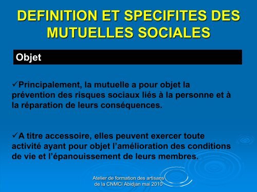 LES MUTUELLES SOCIALES - COOPAMI