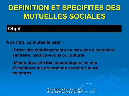 LES MUTUELLES SOCIALES - COOPAMI