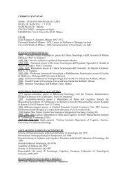 CURRICULUM VITAE NOME: STEFANO FRANCESCO CAPPA - SINP