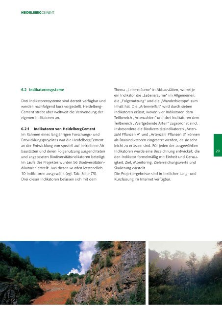 HeidelbergCement - Business and Biodiversity: Business and ...