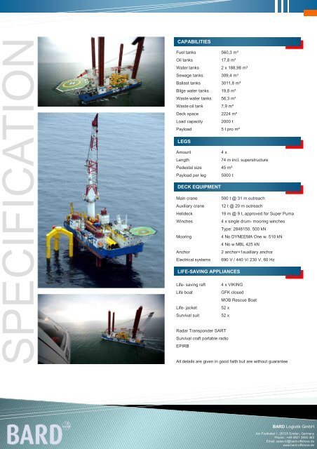 This self-elevating crane vessel was disigned for installation and ...