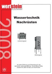 Aufsteck-Wasserregister zum Nachrüsten - Wertstein