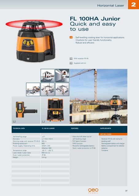 Catalogue Laser Measuring Tools Surveying Equipment ...