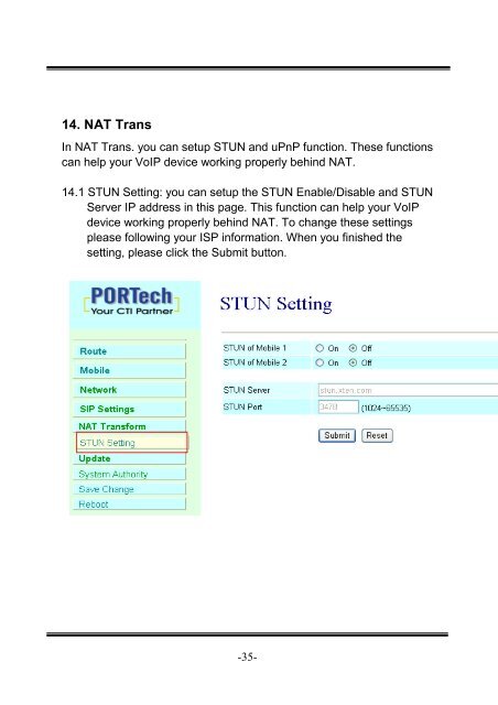 MV-370 / MV-372 VoIP GSM Gateway User Manual ... - LinkShop