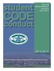 Student Code of Conduct - Keller ISD