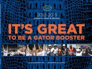 2012-13 Year in Review - Gator Boosters, Inc.