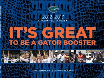 2012-13 Year in Review - Gator Boosters, Inc.