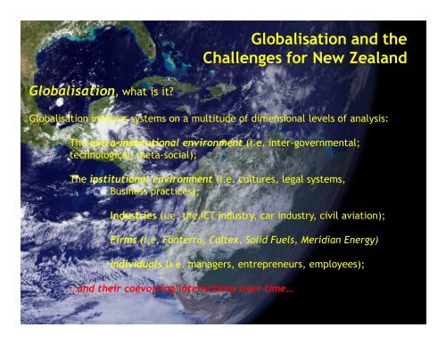 The Development of New Zealand and its Relationship with the ...