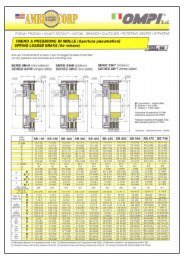 Catalogo SB-SK - OMPI - Arten Freios e Embreagens Industriais