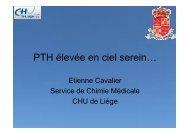 PTH élevée en ciel serein… - Les Jeudis de Fleurus