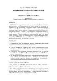 ASOCIACION MEDICA MUNDIAL DECLARACION DE LA ... - CGCOM