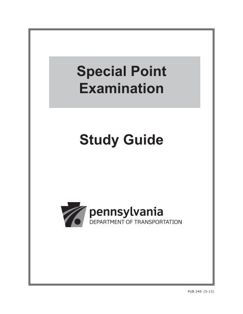 Special Point Examination - PennDOT Driver and Vehicle Services