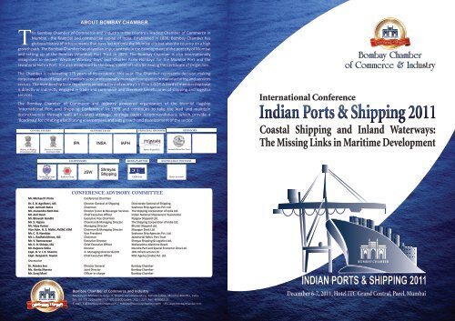 PORT BROCHURE - Bombay Chamber of Commerce and Industry