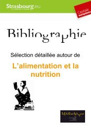 L'alimentation et la nutrition